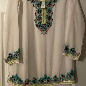 Beaded Caftan Beach Cover Up